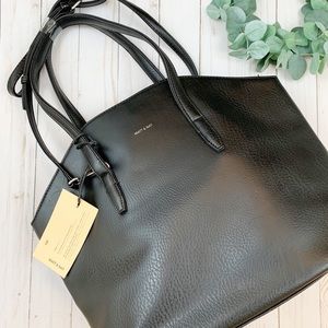 {Matt & Nat} Baxter Vegan Shopper Tote Bag Black